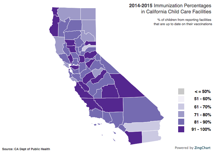 CA Choropleth map