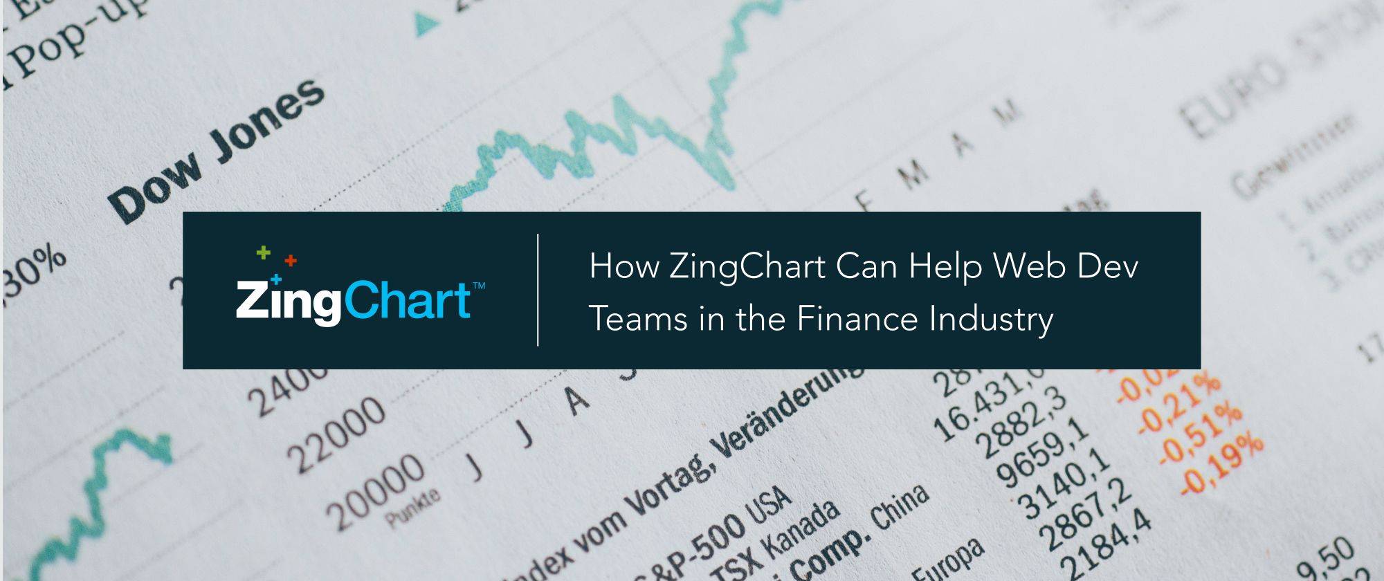 Cover image for "How ZingChart can help web dev teams in the finance industry" blog post