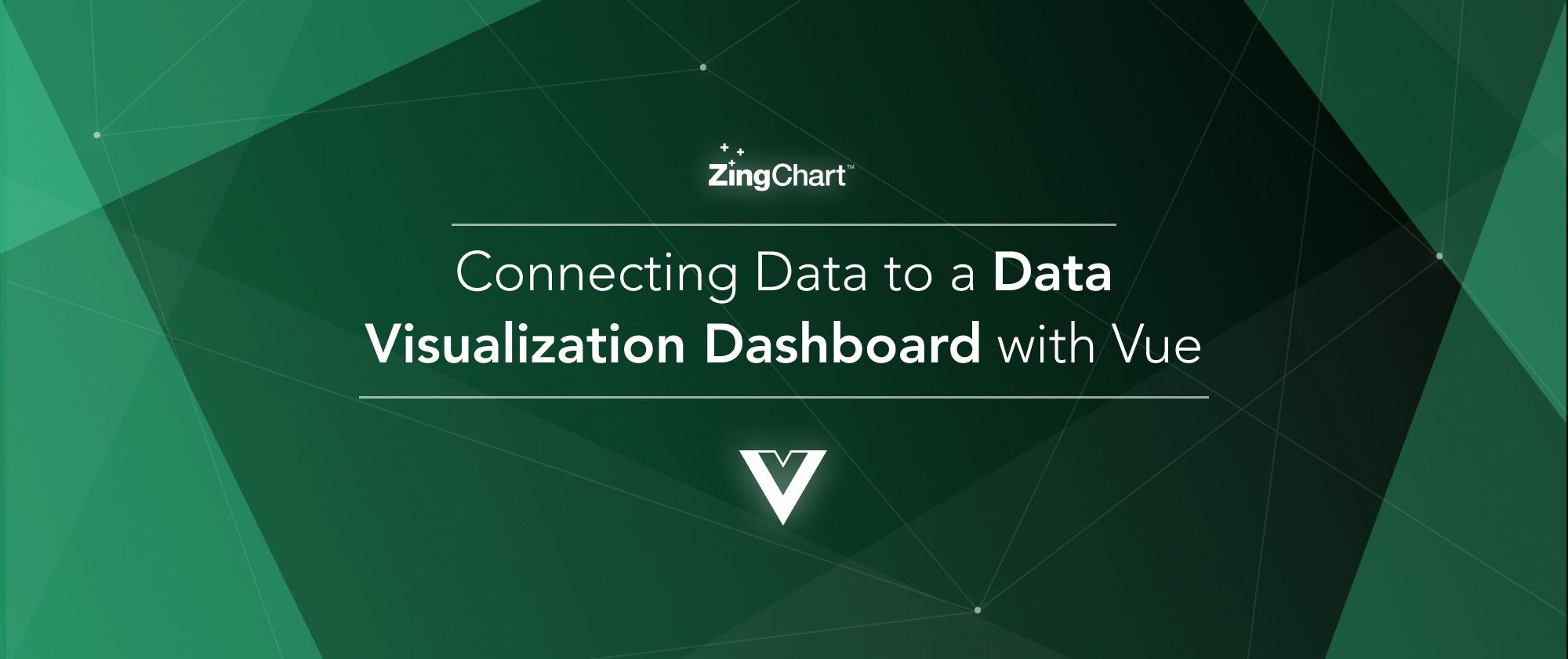 Cover image for "Connecting Data to a Data Visualization Dashboard with Vue" blog post